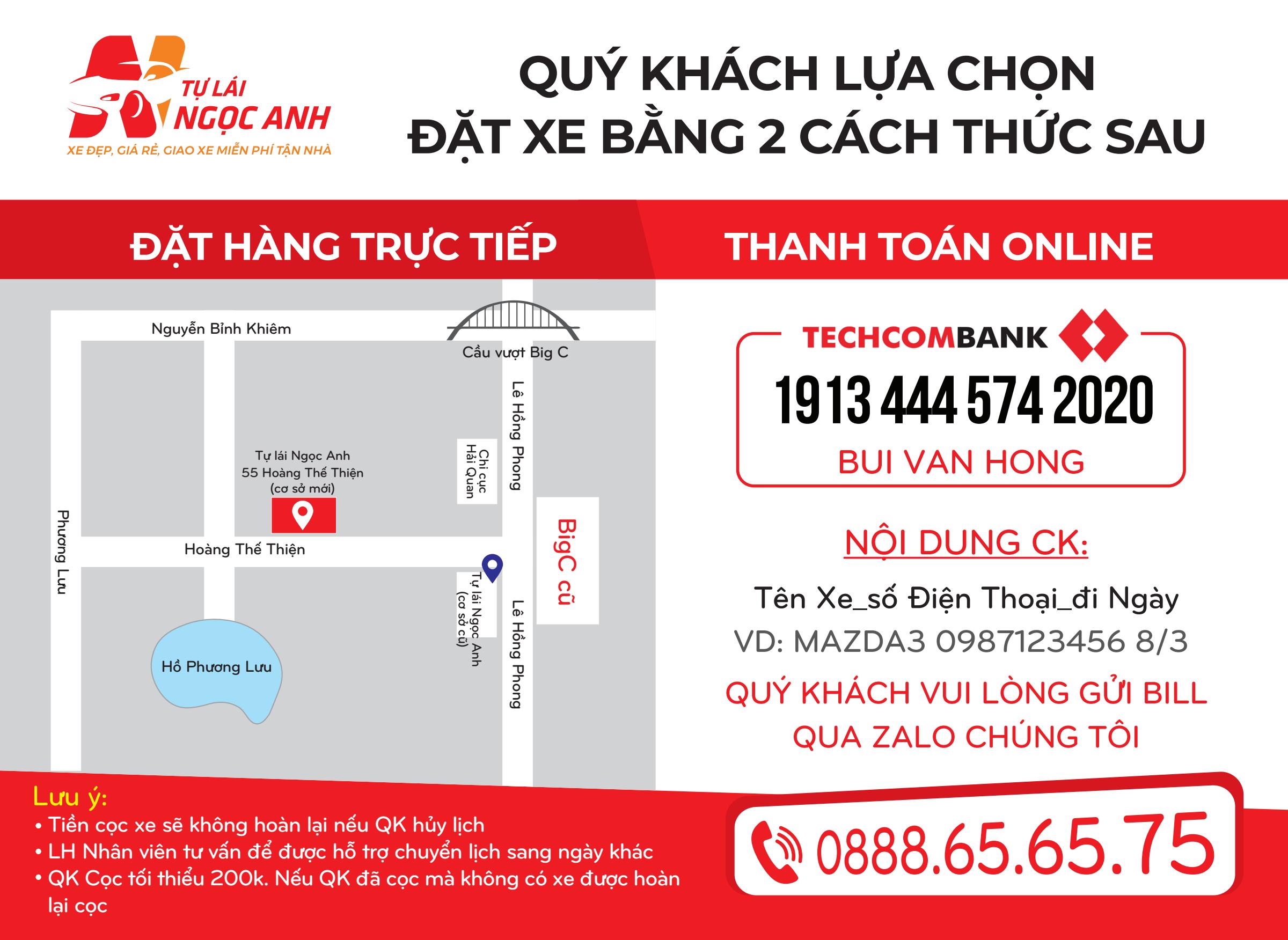 Quy trình giao nhận xe