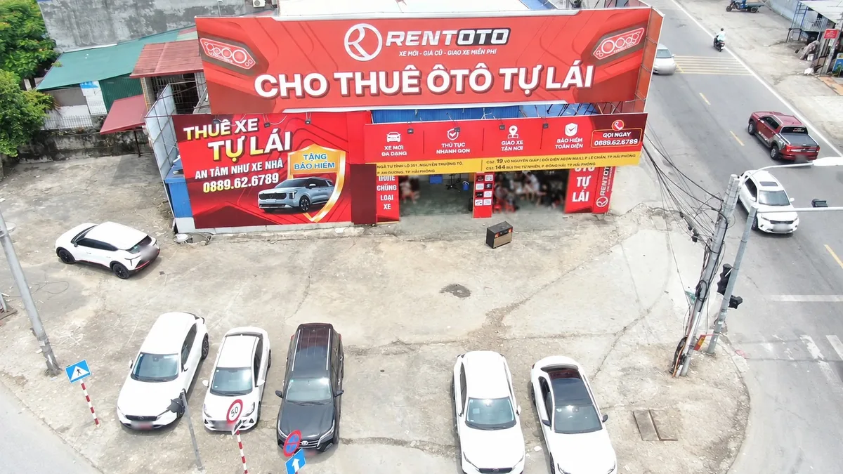 Thu&ecirc; xe tự l&aacute;i An Dương Hải Ph&ograve;ng tại cơ sở CS3 Tự l&aacute;i Rentoto