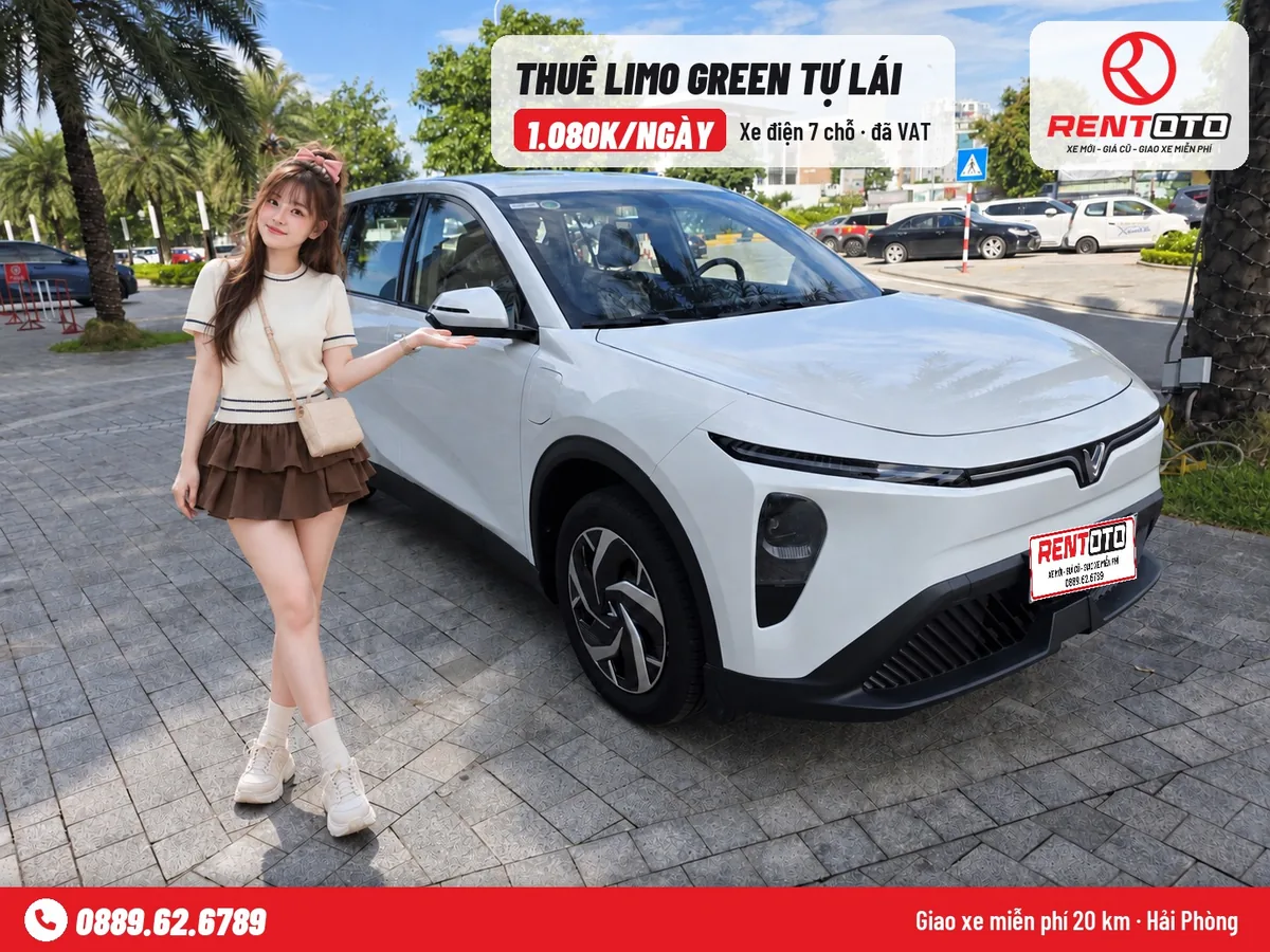 Thuê xe Limo Green Hải Phòng giá 1.080K/ngày